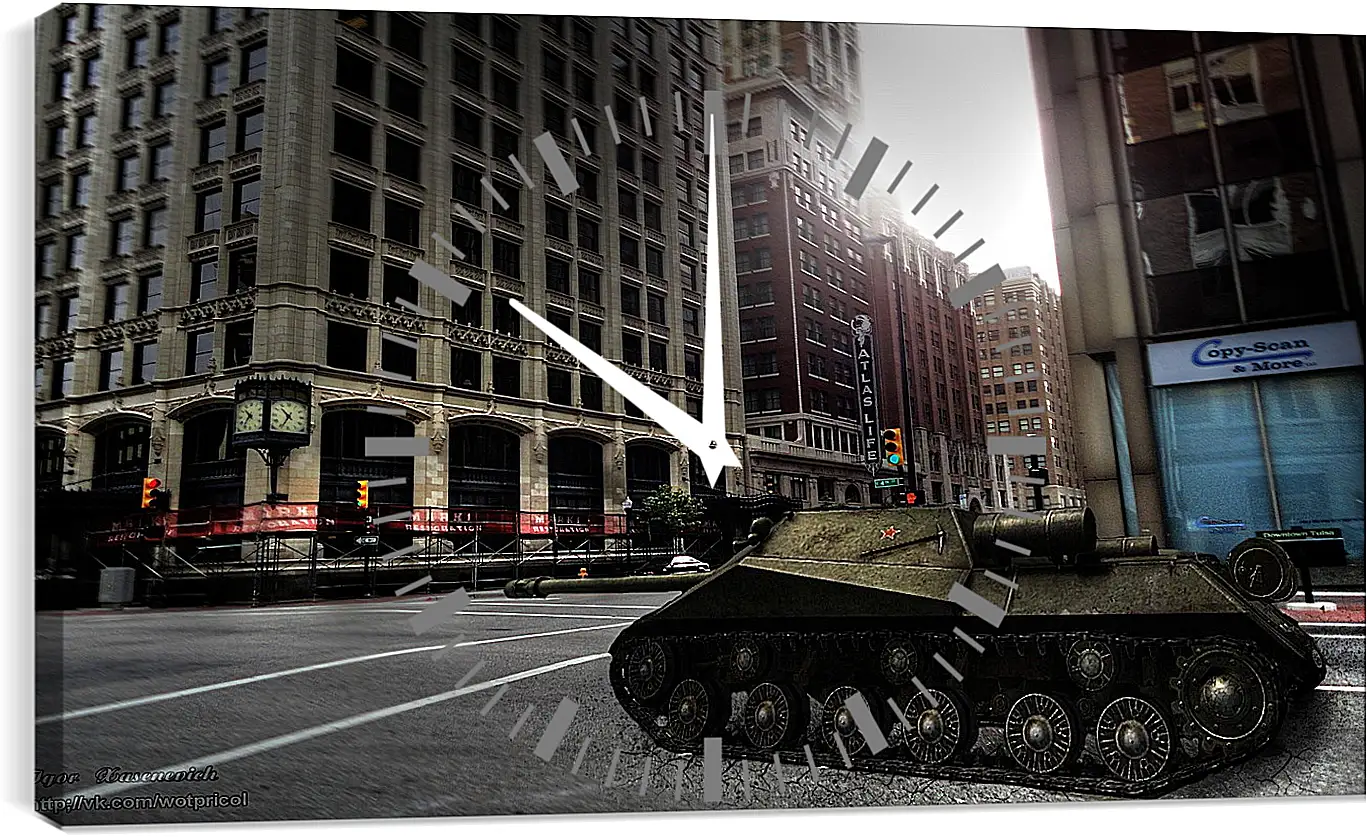 Часы картина - World Of Tanks