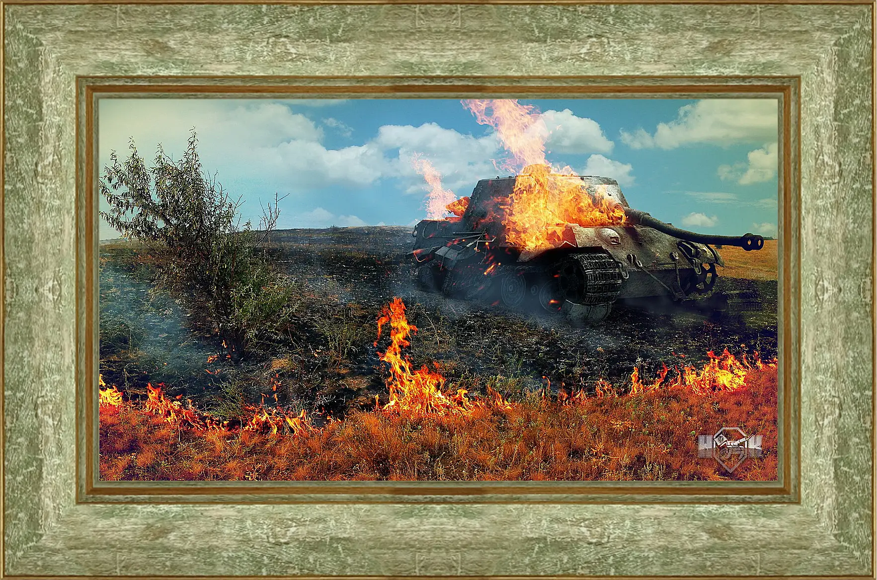 Картина в раме - World Of Tanks