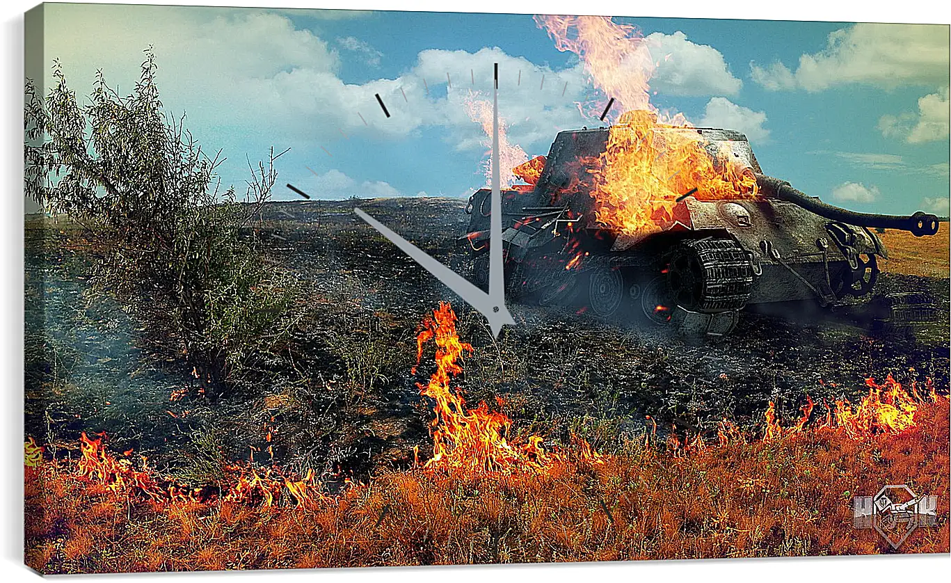 Часы картина - World Of Tanks