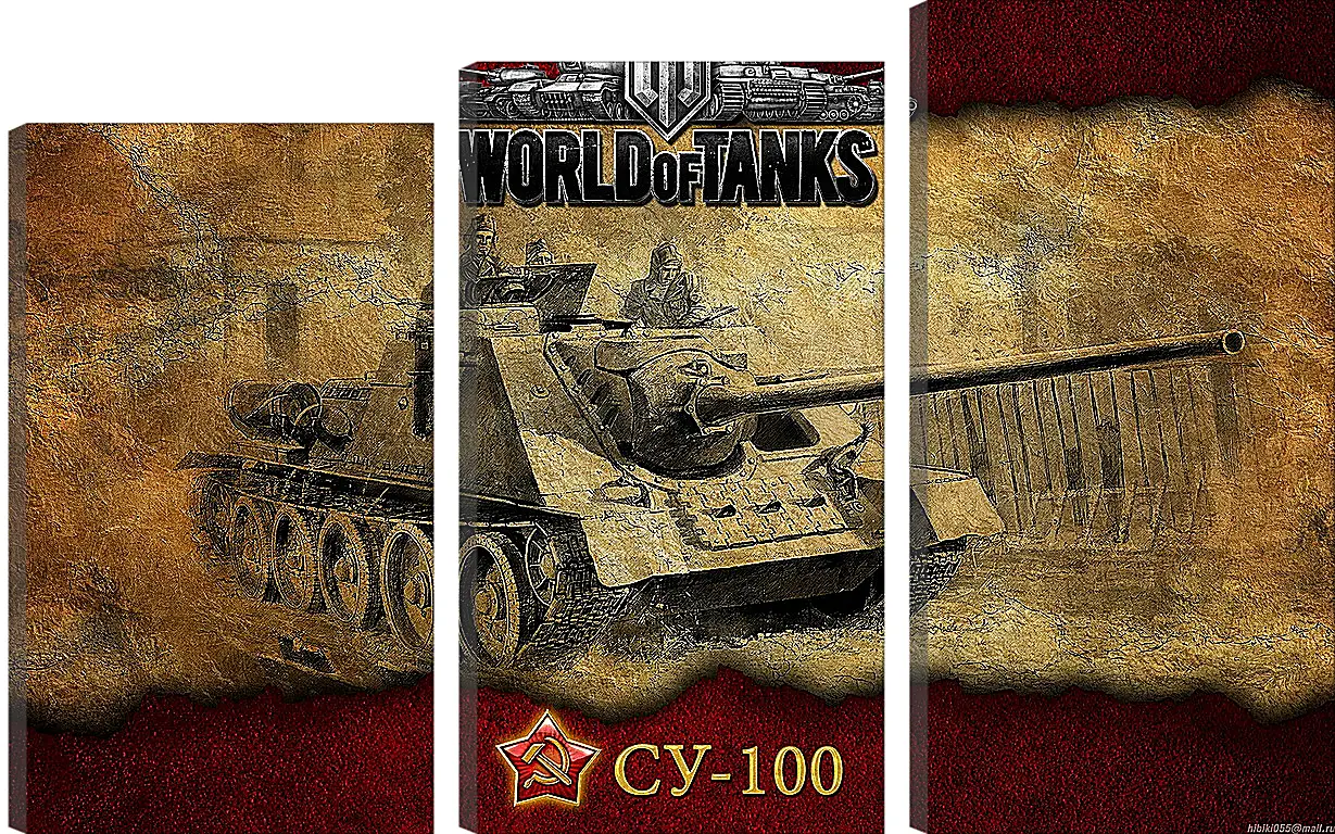 Модульная картина - World Of Tanks