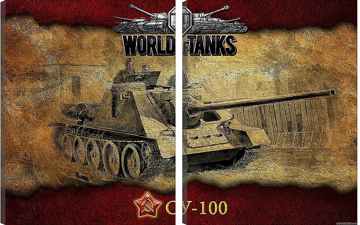 Модульная картина - World Of Tanks