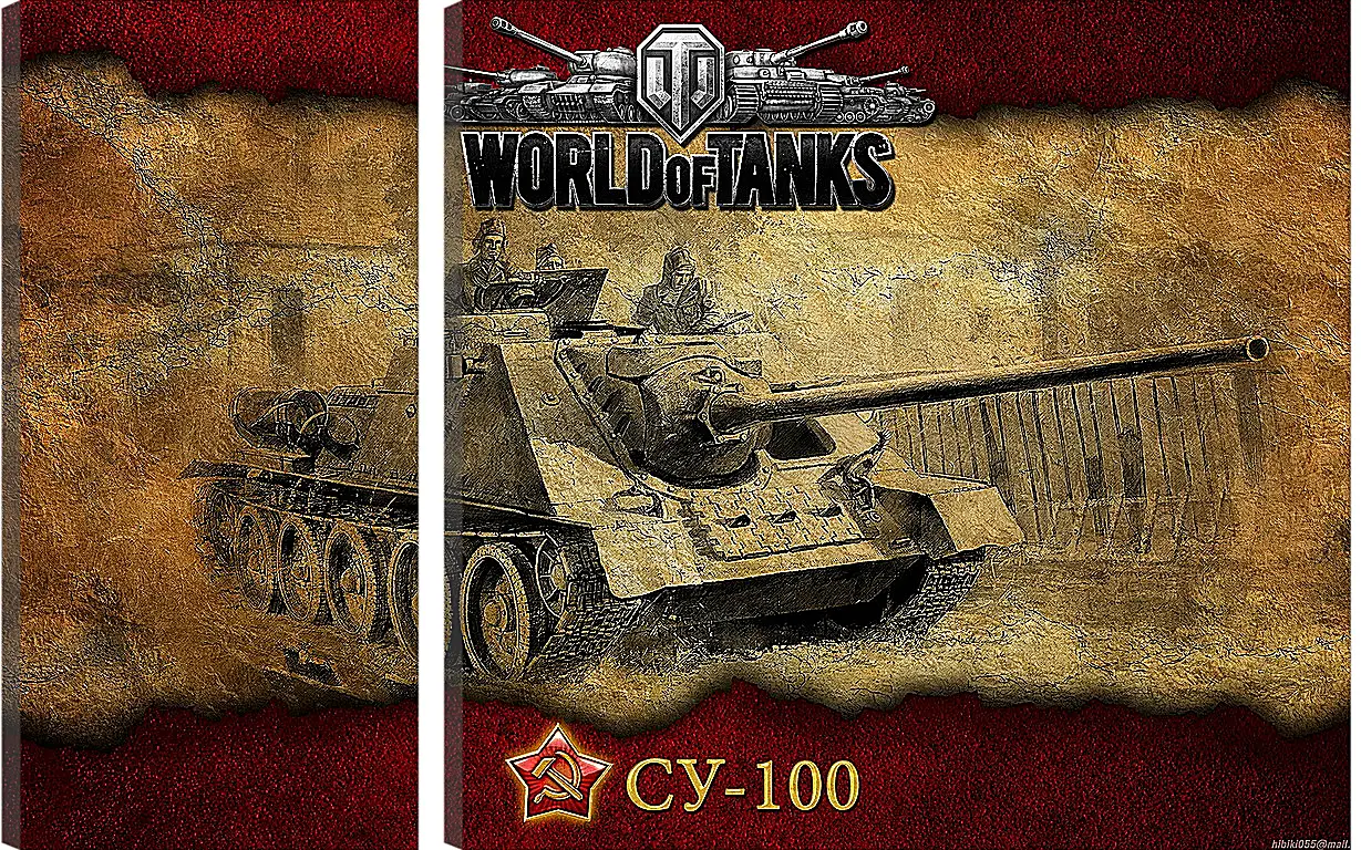 Модульная картина - World Of Tanks