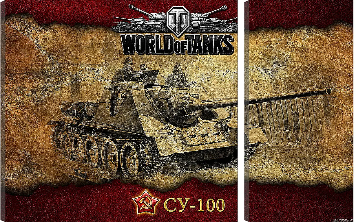 Модульная картина - World Of Tanks