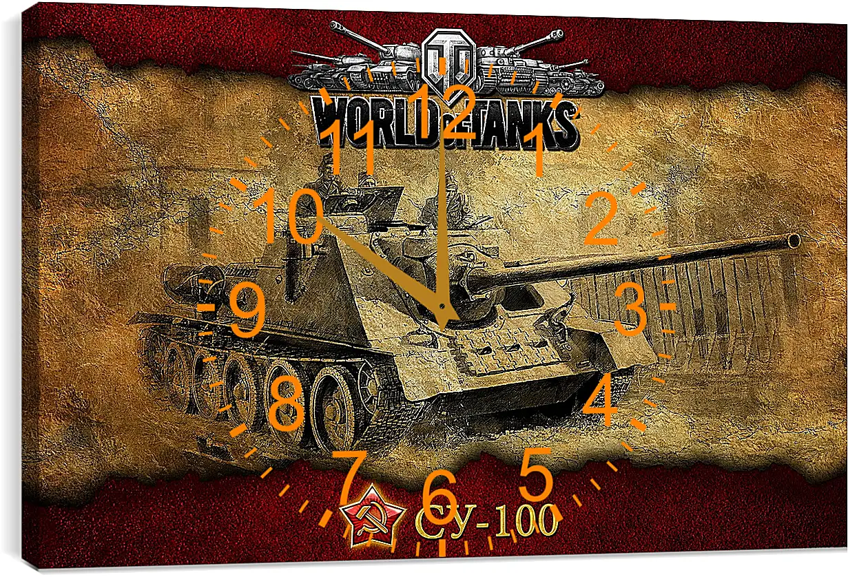 Часы картина - World Of Tanks