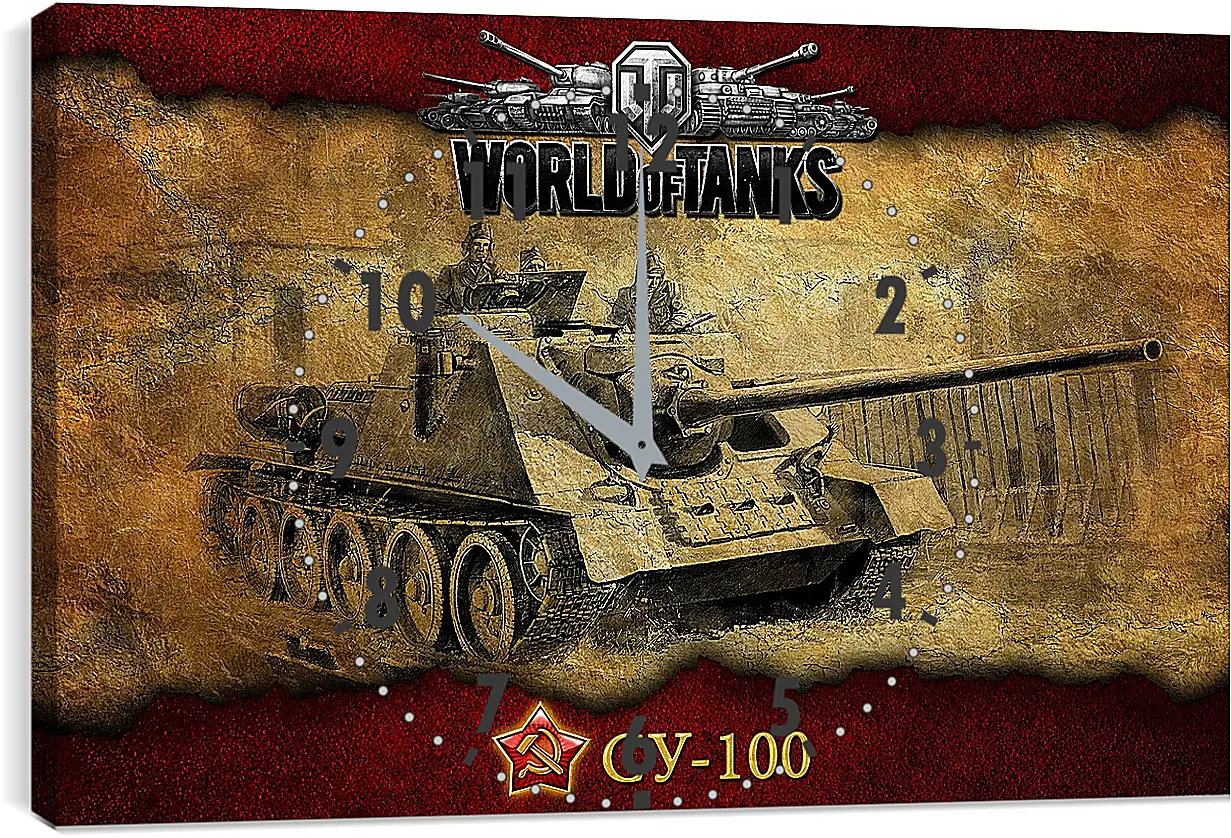 Часы картина - World Of Tanks