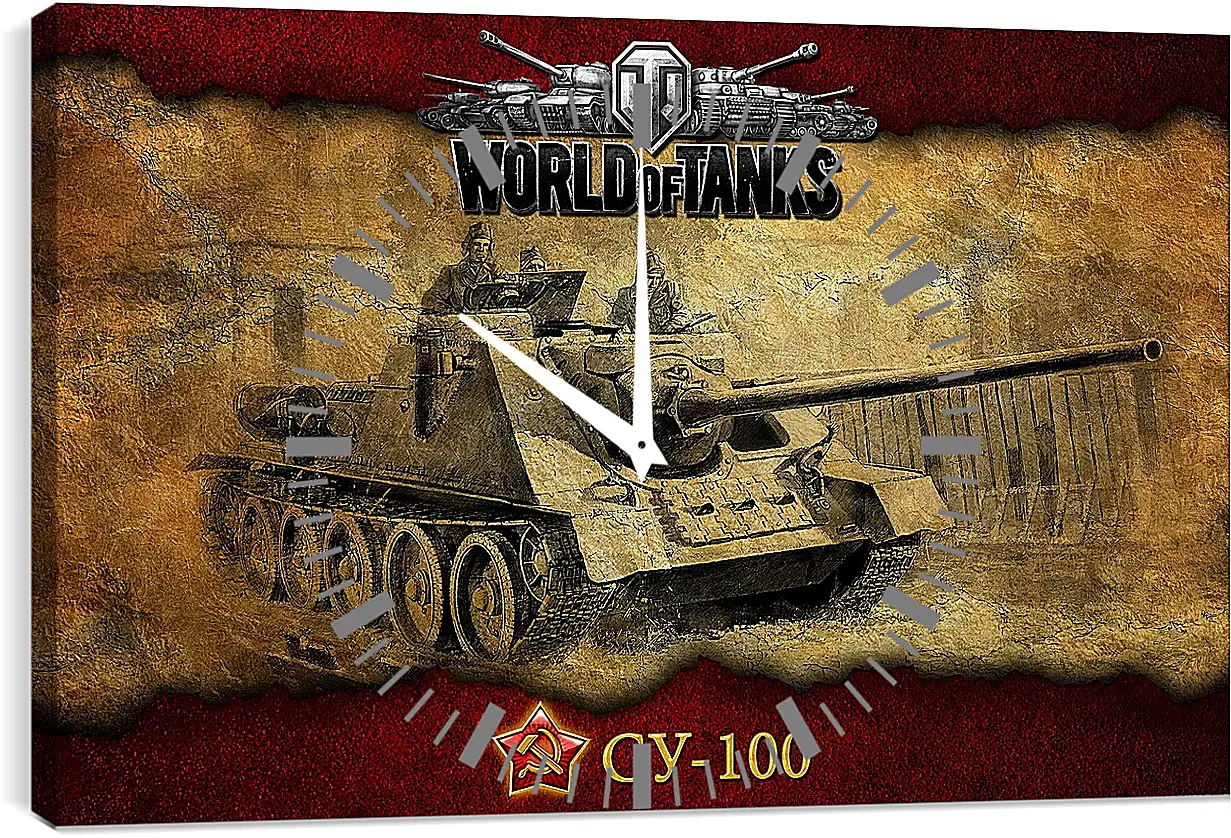 Часы картина - World Of Tanks