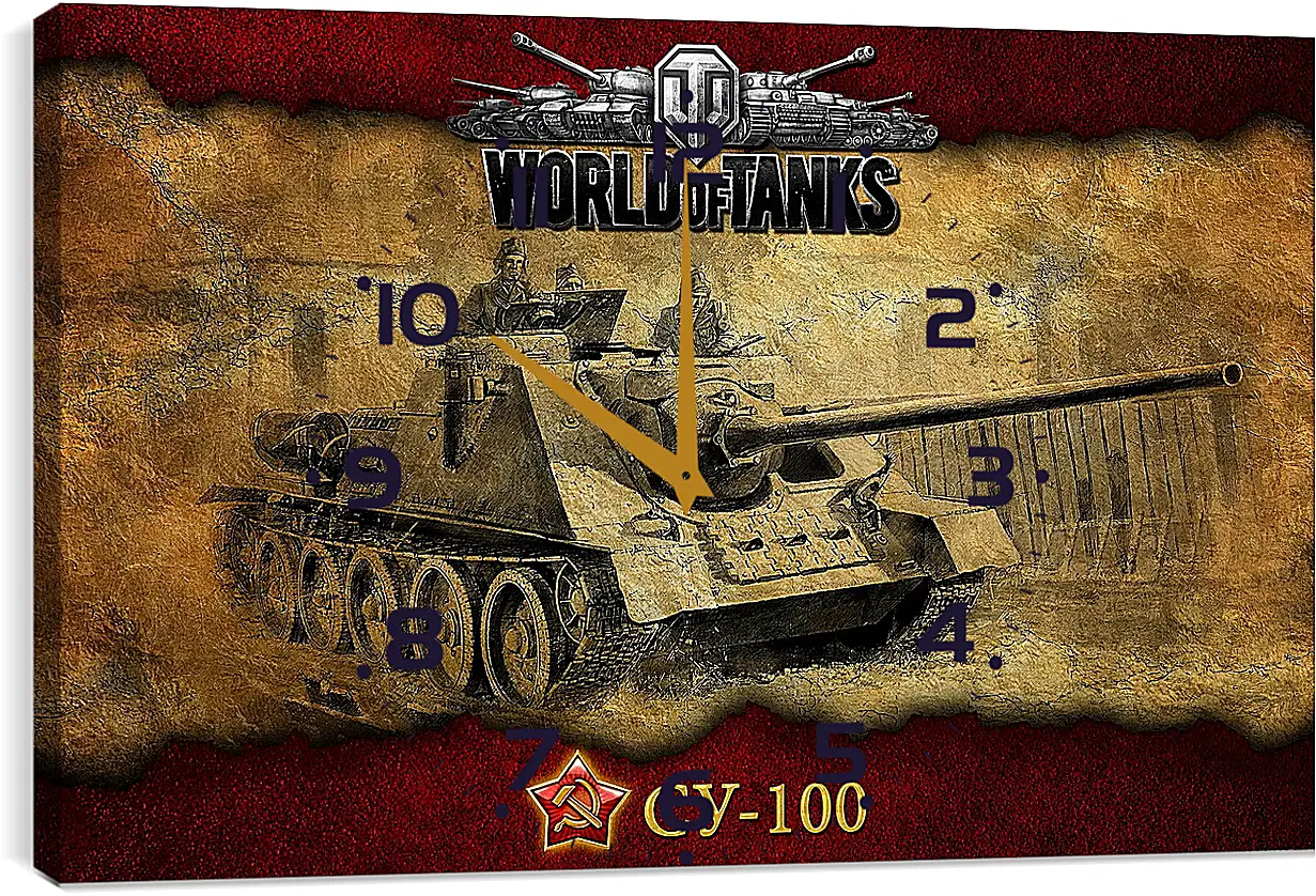 Часы картина - World Of Tanks