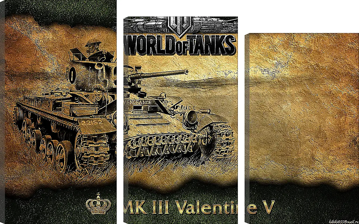 Модульная картина - World Of Tanks