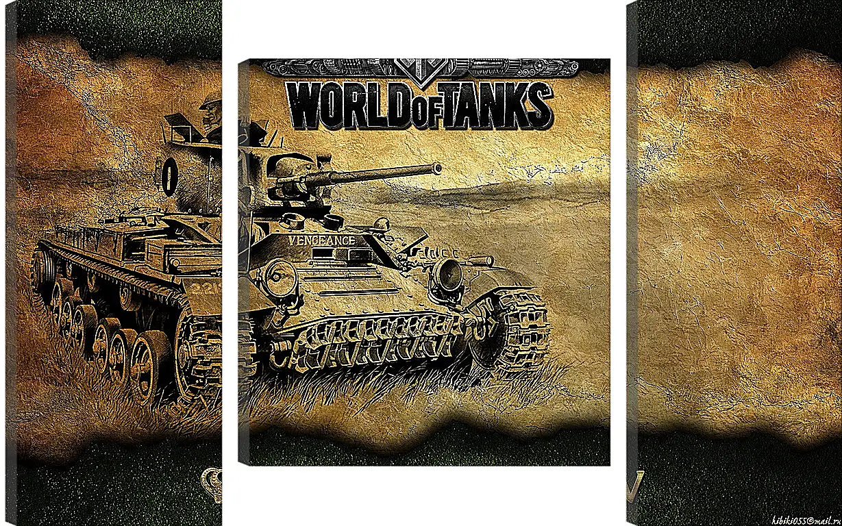 Модульная картина - World Of Tanks