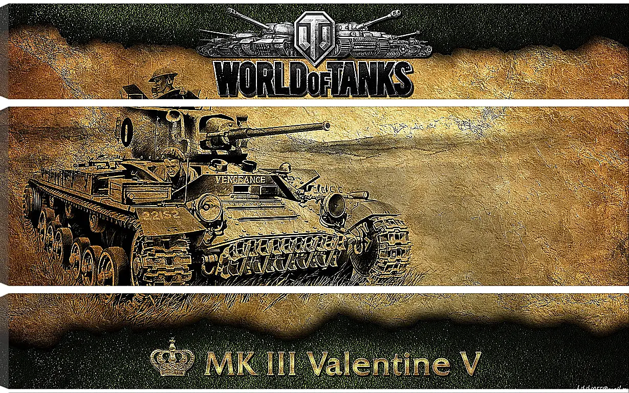 Модульная картина - World Of Tanks