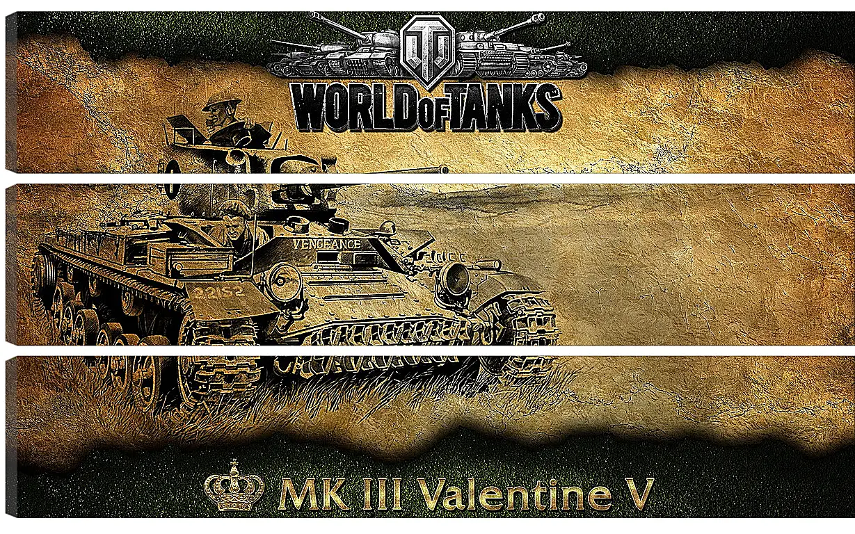 Модульная картина - World Of Tanks