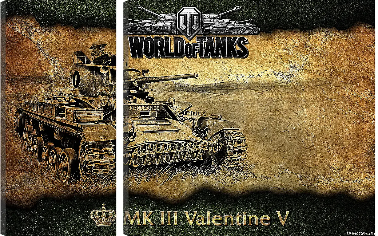 Модульная картина - World Of Tanks