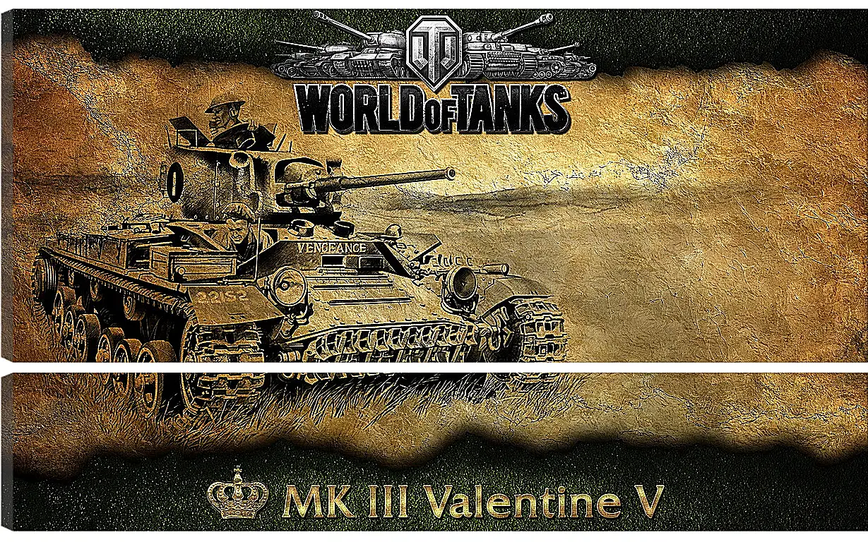 Модульная картина - World Of Tanks