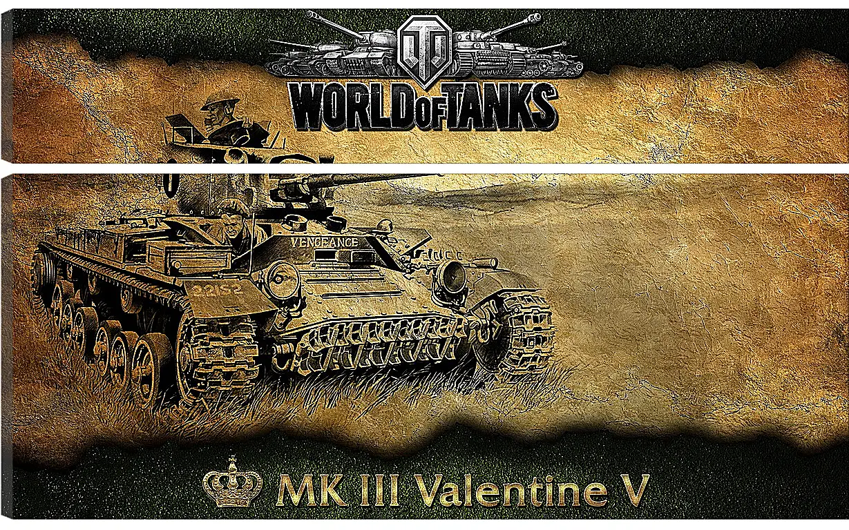 Модульная картина - World Of Tanks