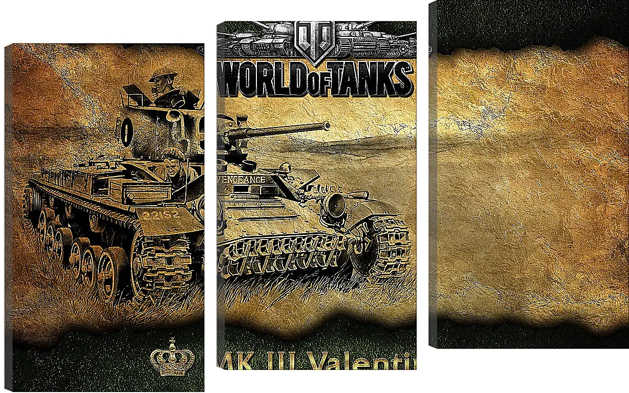 Модульная картина - World Of Tanks