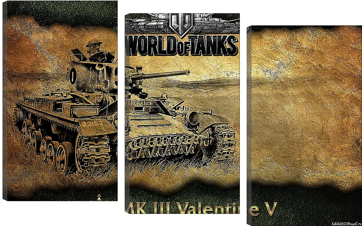 Модульная картина - World Of Tanks