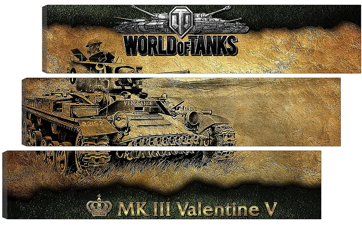 Модульная картина - World Of Tanks