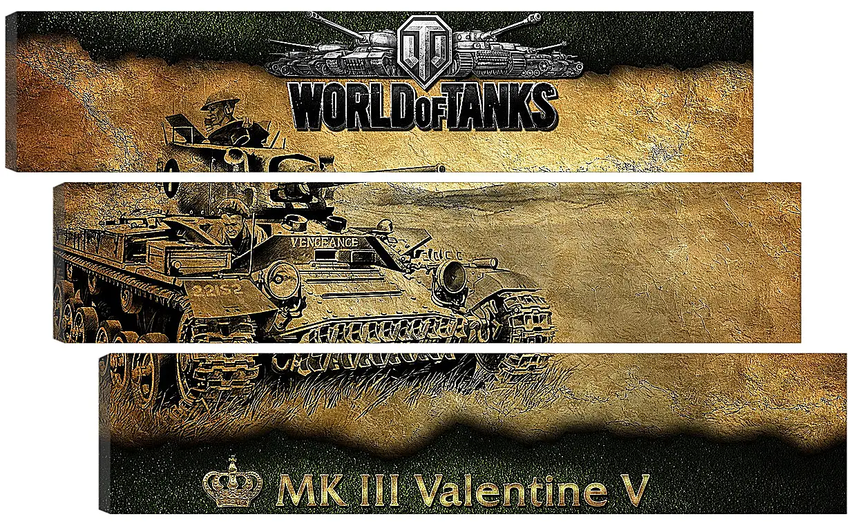 Модульная картина - World Of Tanks