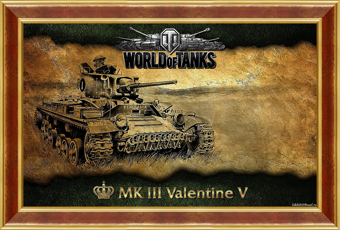 Картина в раме - World Of Tanks