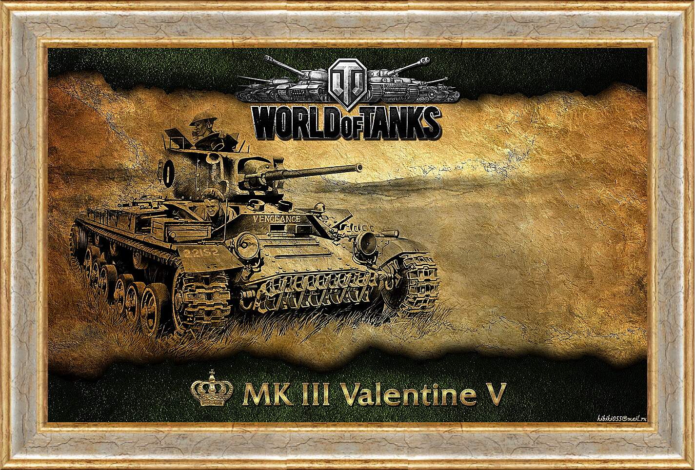 Картина в раме - World Of Tanks