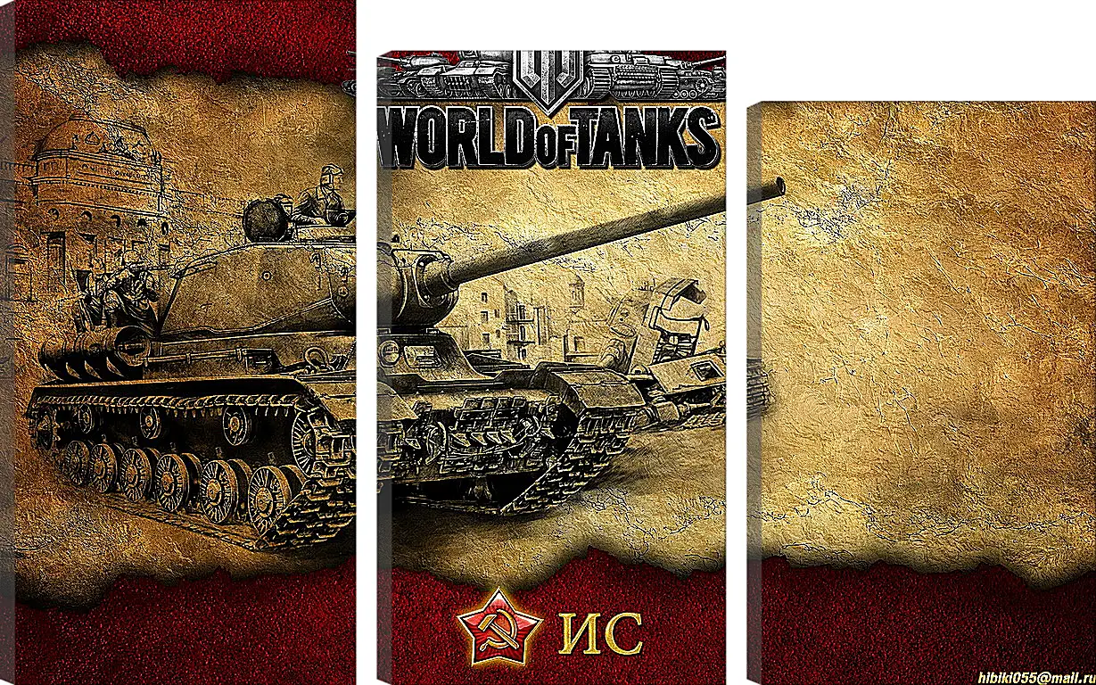 Модульная картина - World Of Tanks