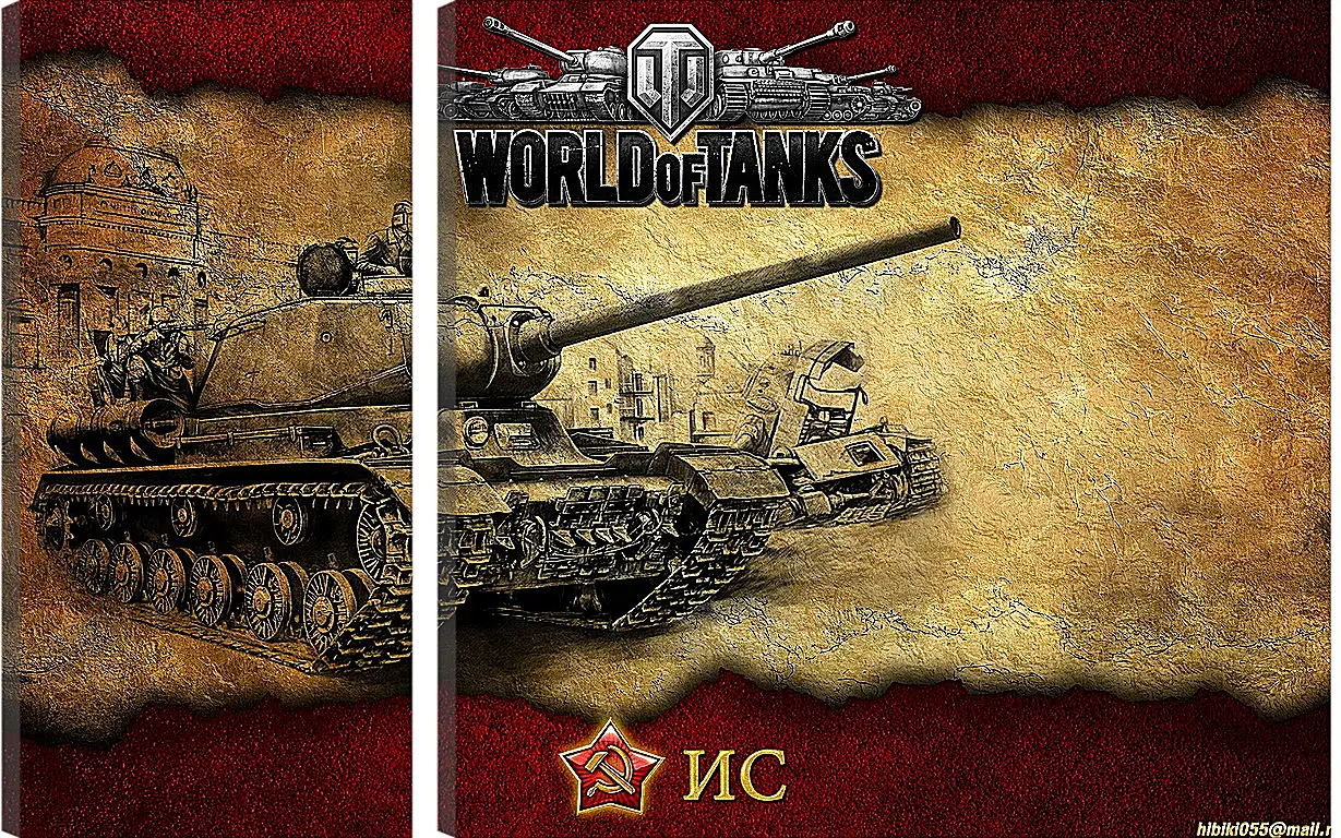 Модульная картина - World Of Tanks