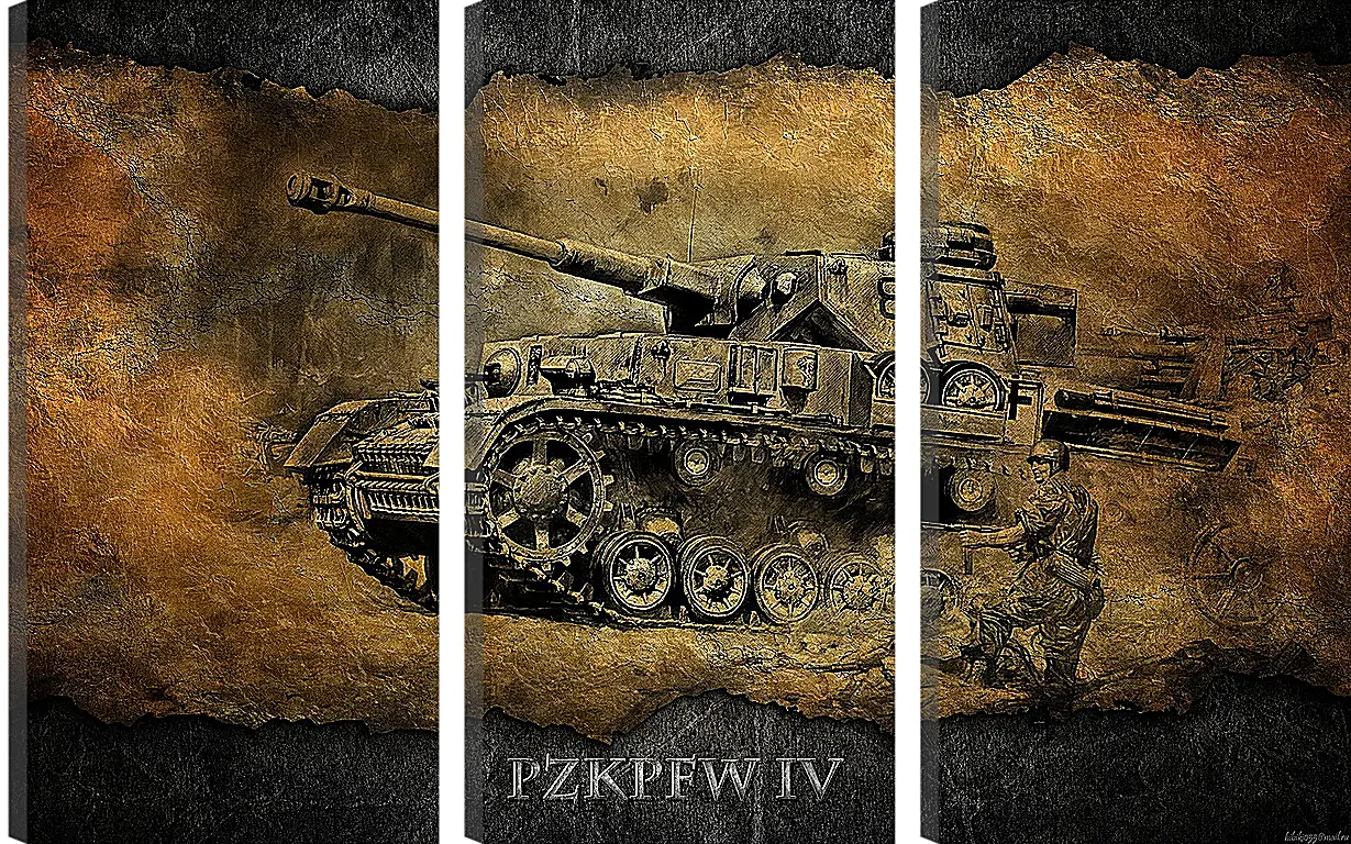 Модульная картина - World Of Tanks