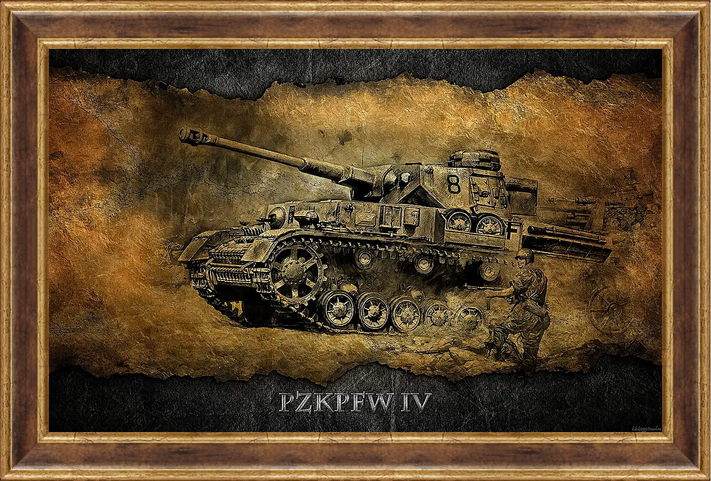 Картина в раме - World Of Tanks