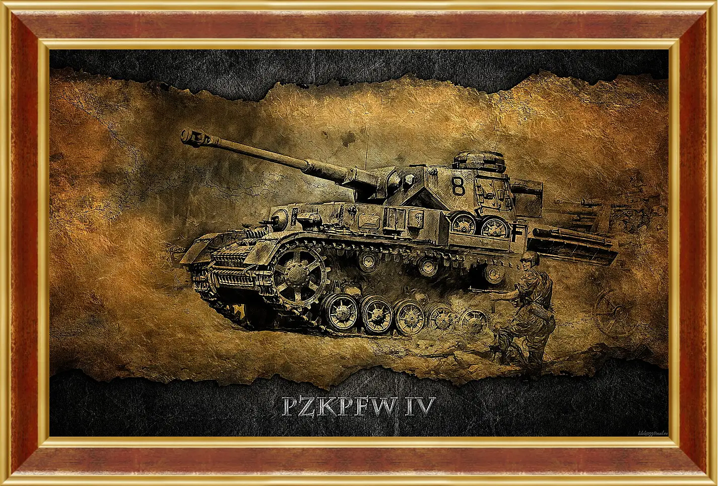 Картина в раме - World Of Tanks