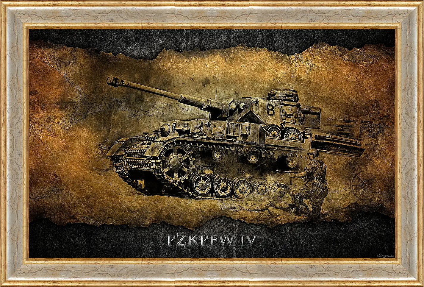 Картина в раме - World Of Tanks