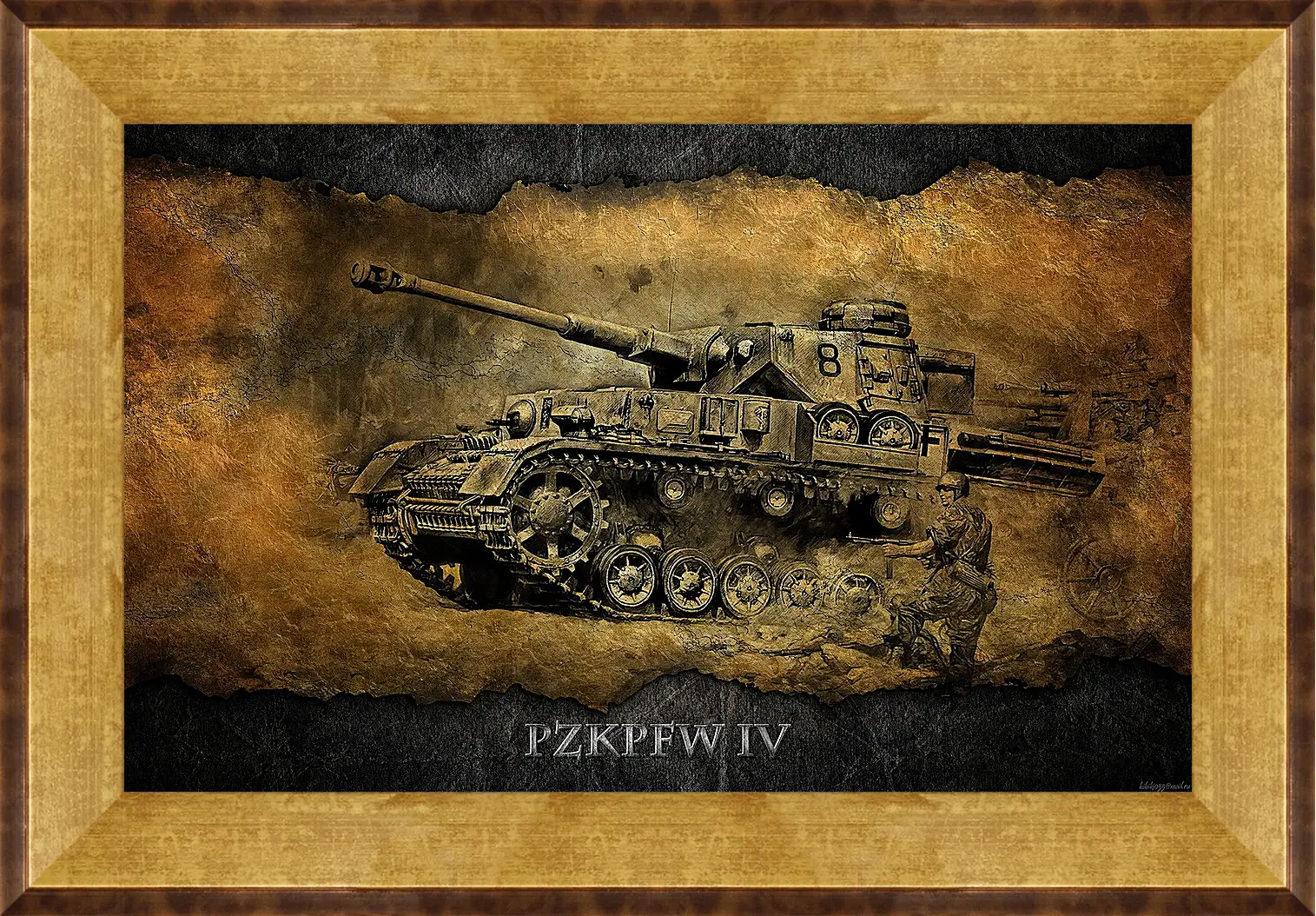 Картина в раме - World Of Tanks