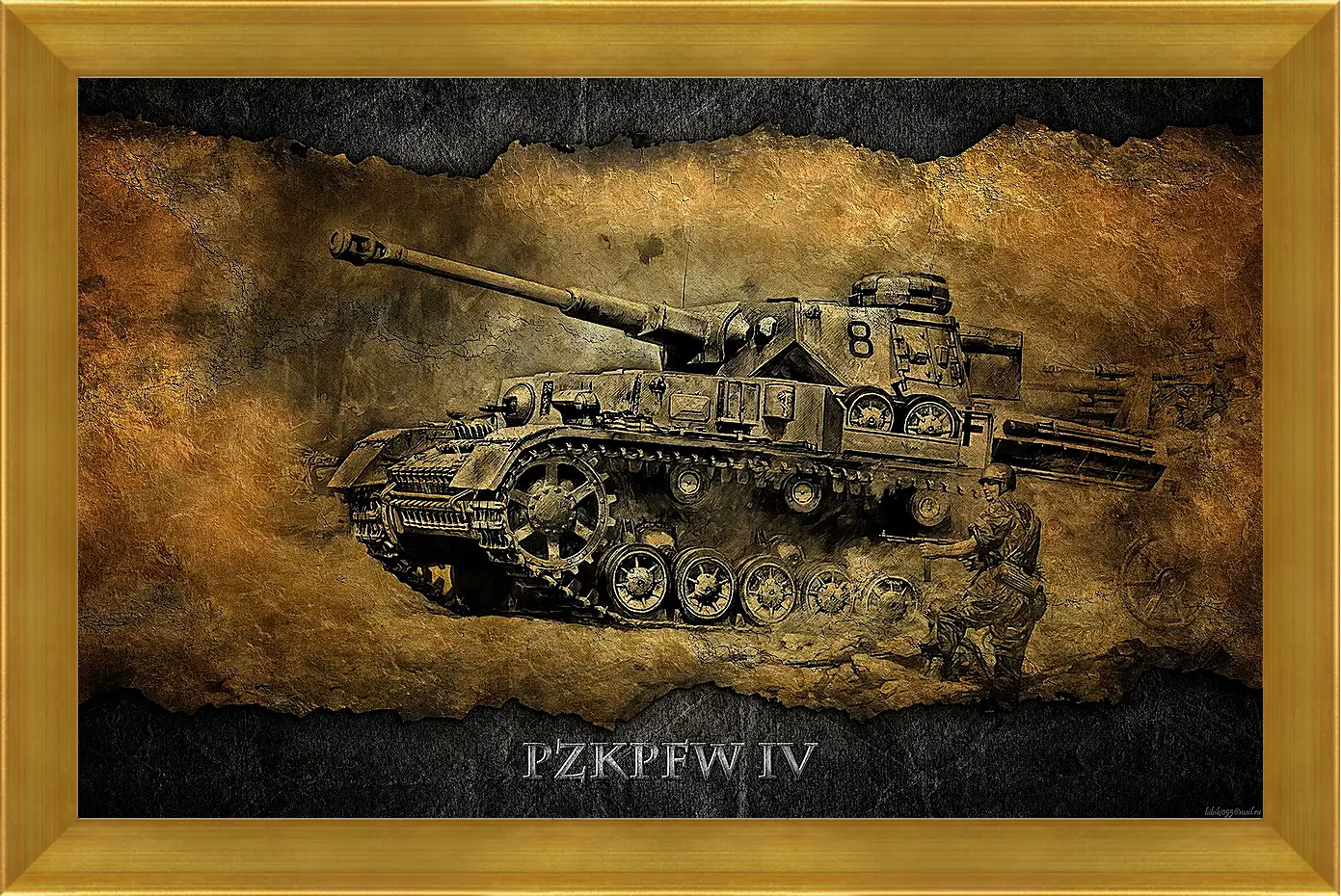 Картина в раме - World Of Tanks