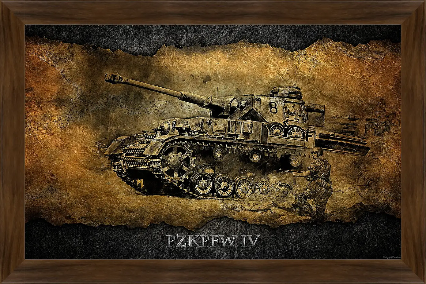 Картина в раме - World Of Tanks