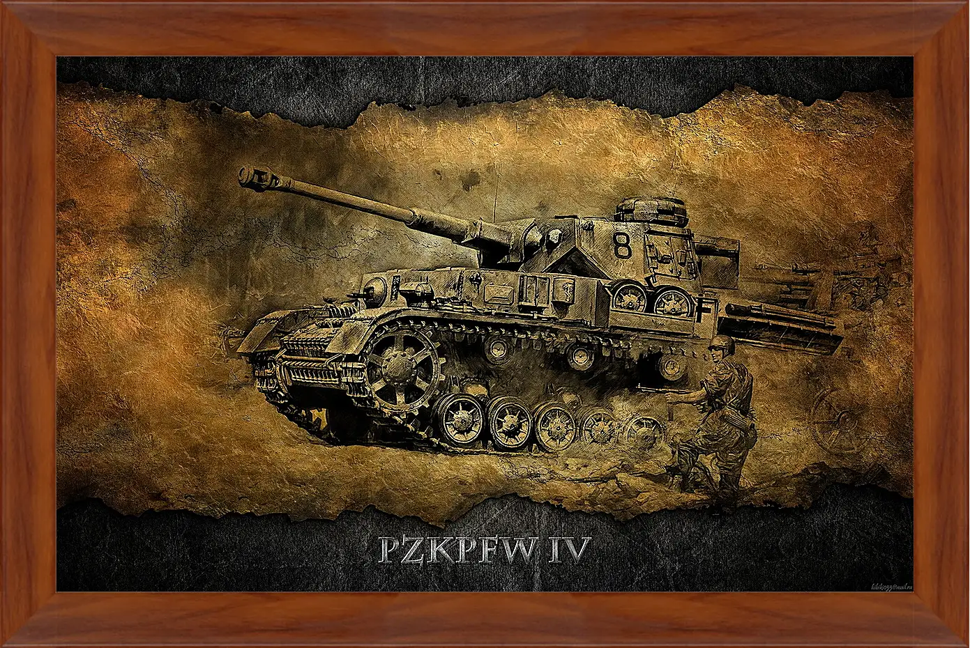 Картина в раме - World Of Tanks