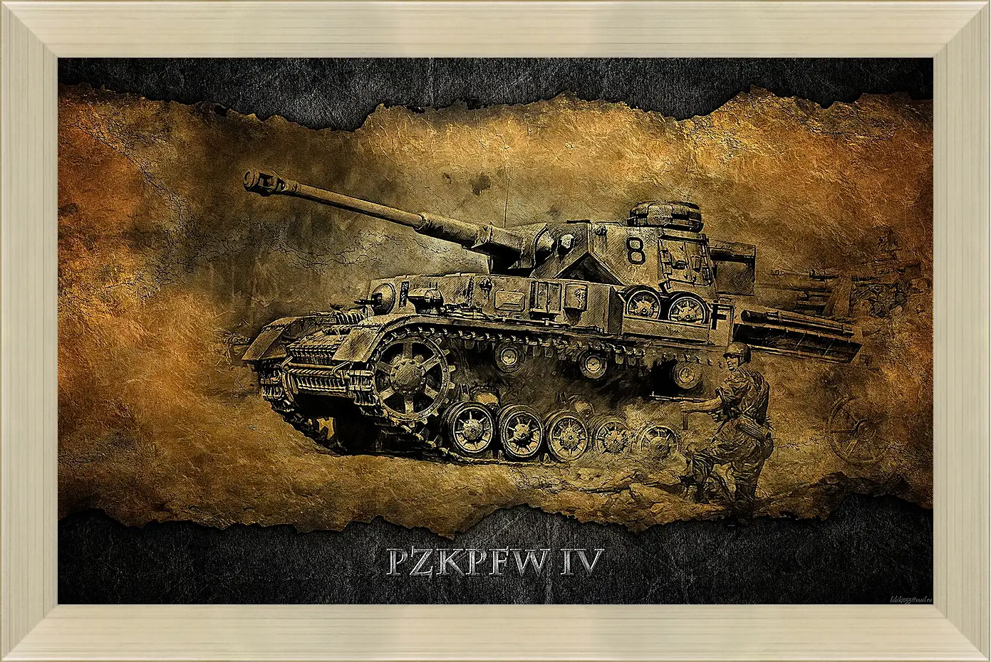 Картина в раме - World Of Tanks