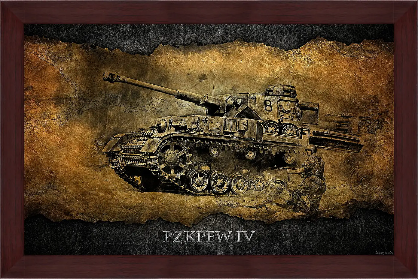 Картина в раме - World Of Tanks