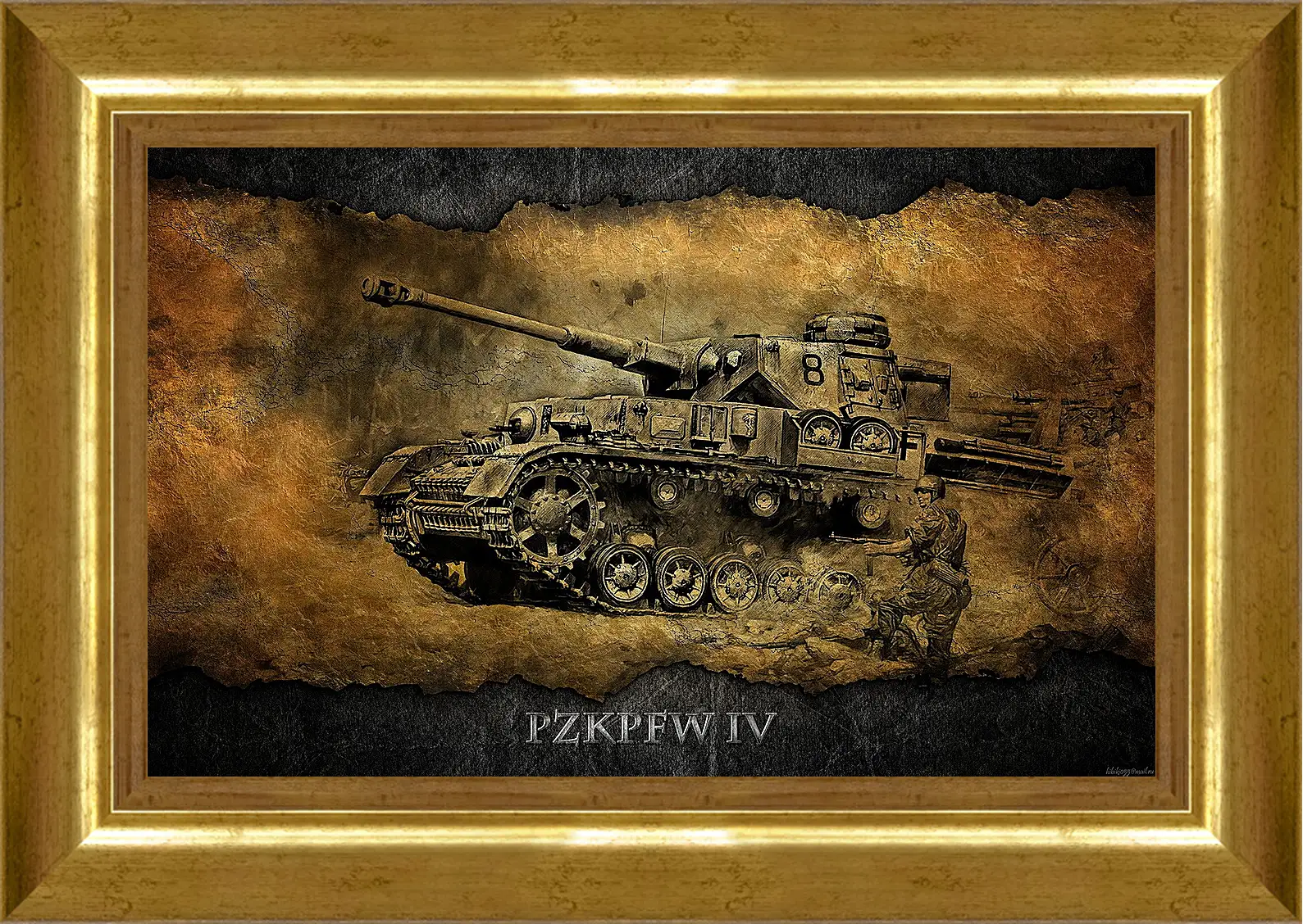 Картина в раме - World Of Tanks