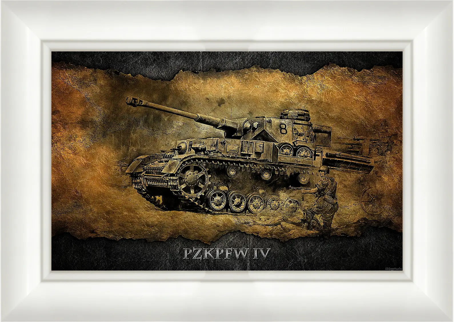 Картина в раме - World Of Tanks