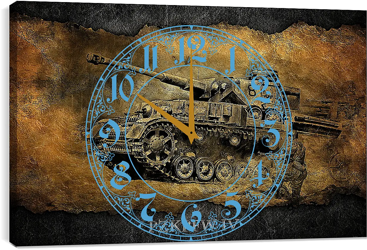 Часы картина - World Of Tanks