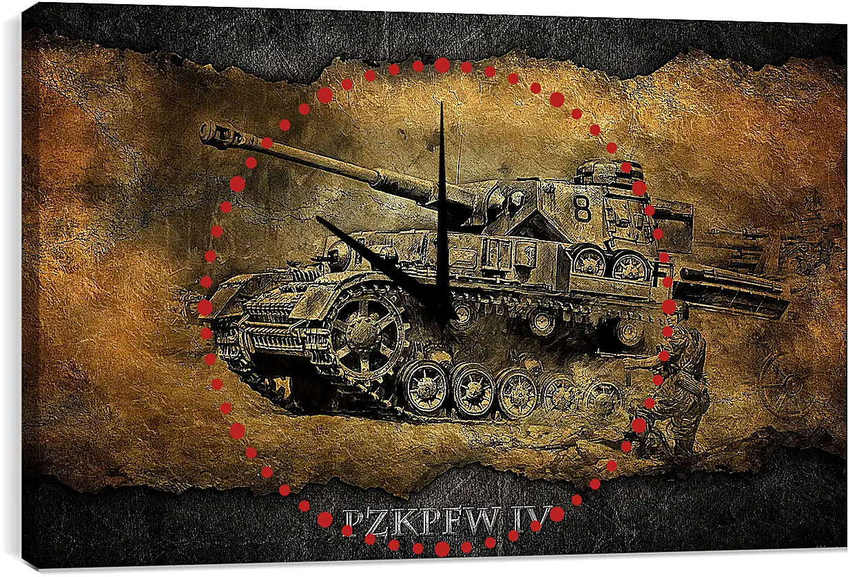 Часы картина - World Of Tanks