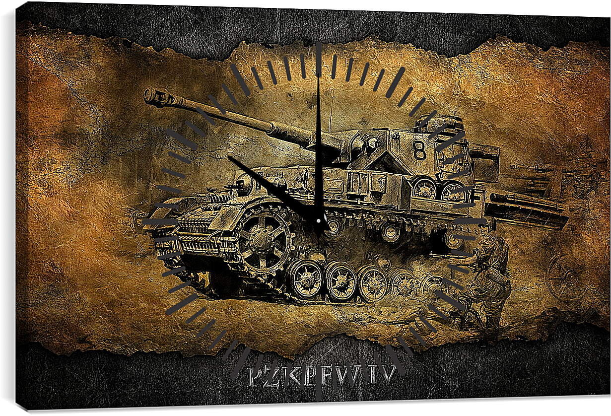 Часы картина - World Of Tanks