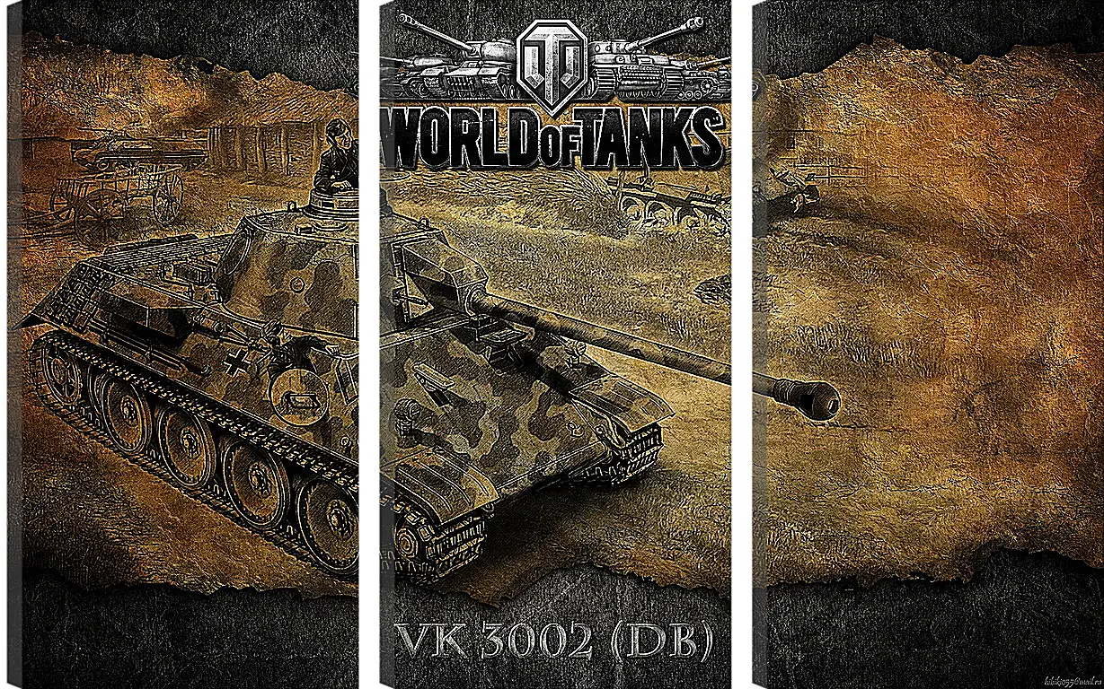 Модульная картина - World Of Tanks