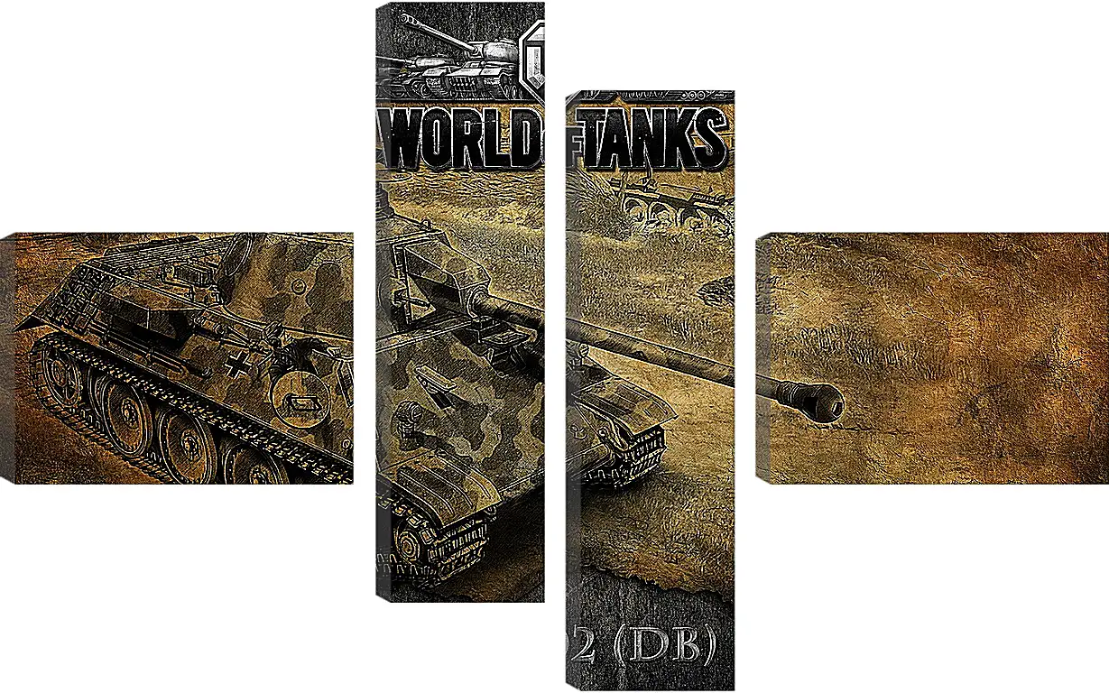 Модульная картина - World Of Tanks