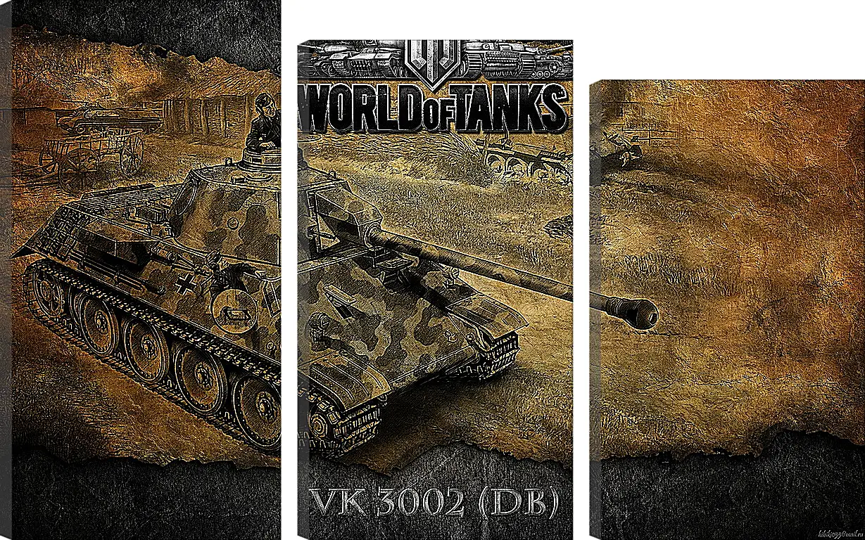 Модульная картина - World Of Tanks