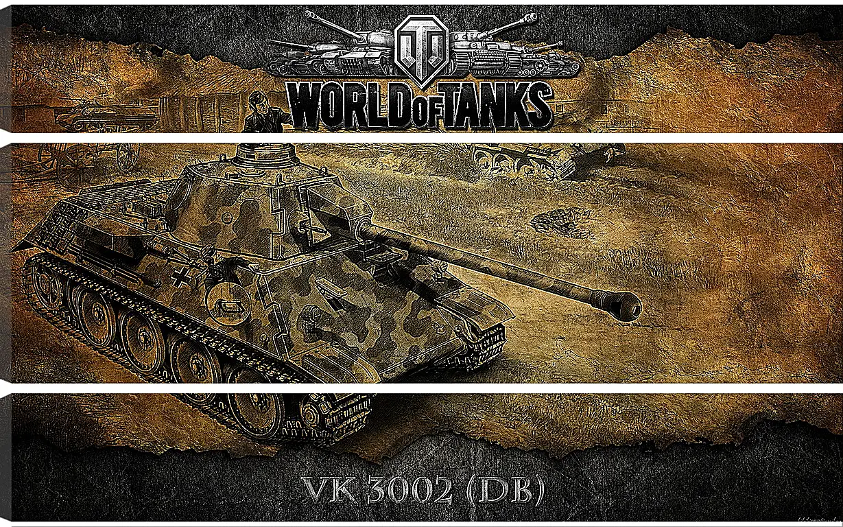 Модульная картина - World Of Tanks