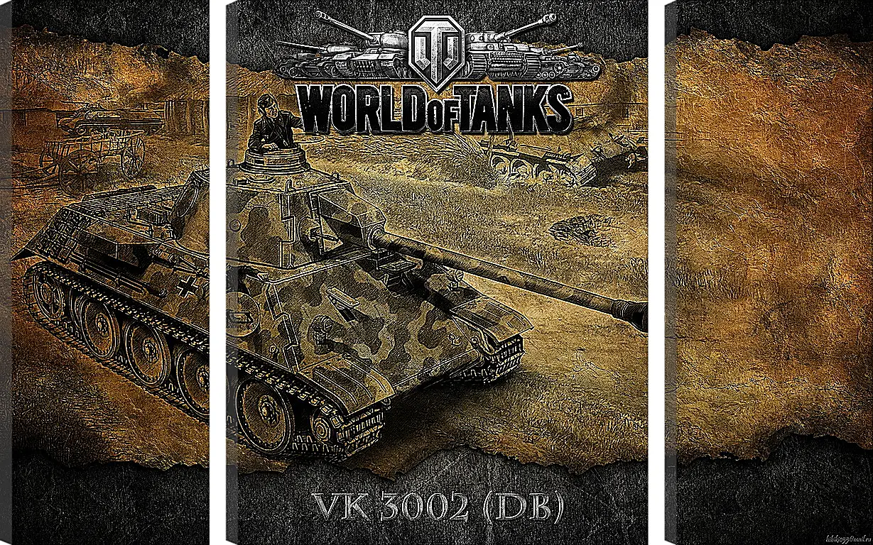 Модульная картина - World Of Tanks