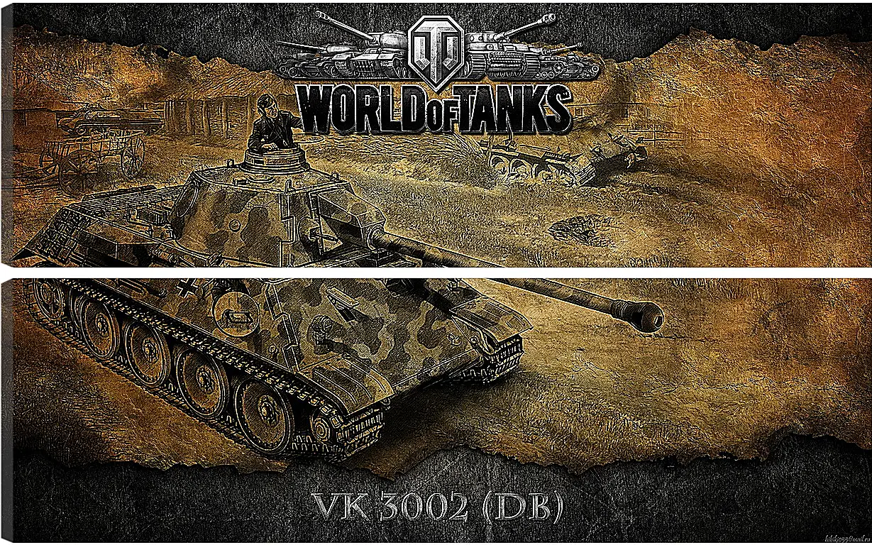 Модульная картина - World Of Tanks