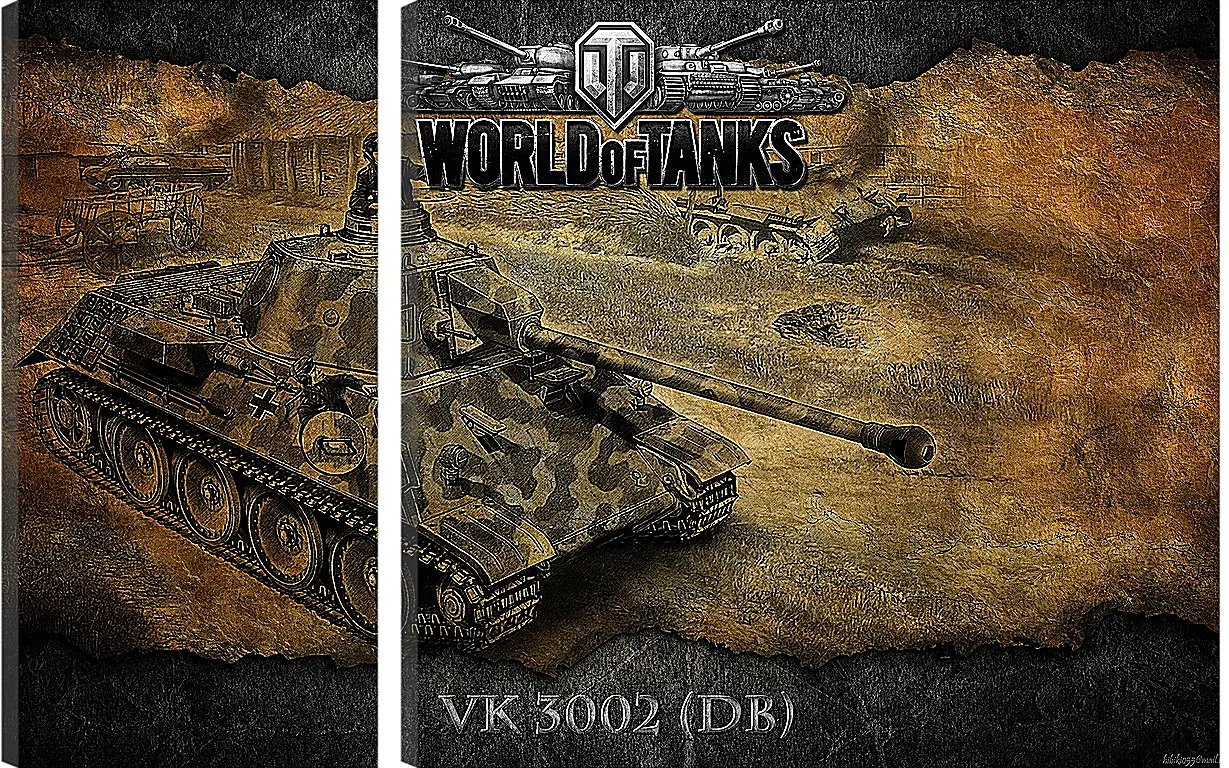 Модульная картина - World Of Tanks