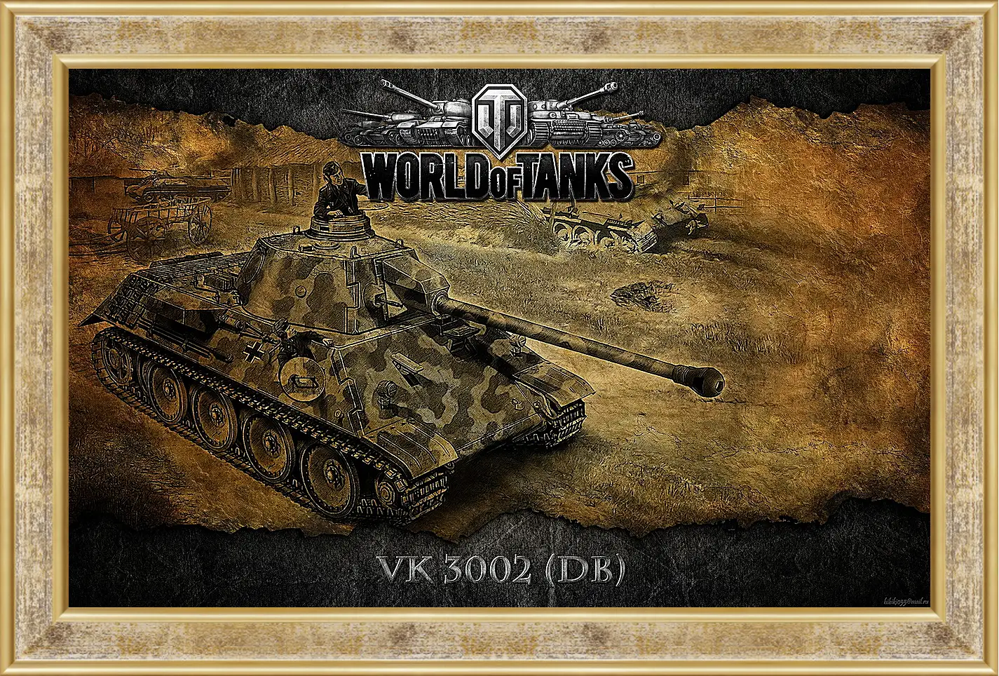 Картина в раме - World Of Tanks