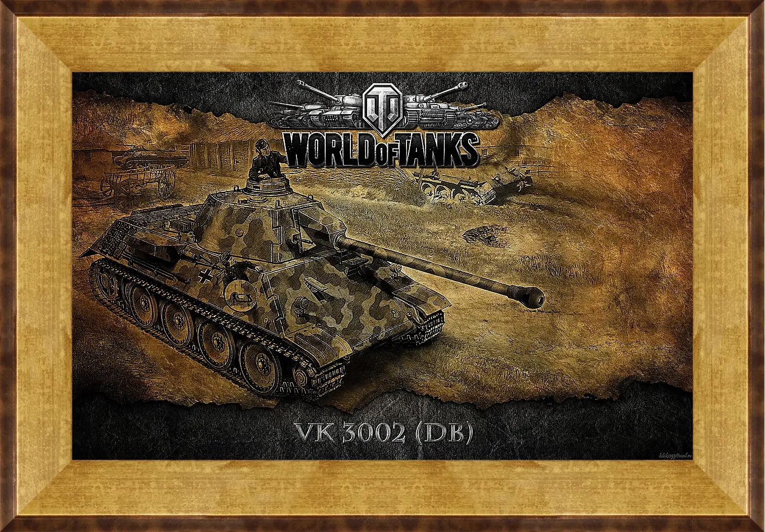 Картина в раме - World Of Tanks